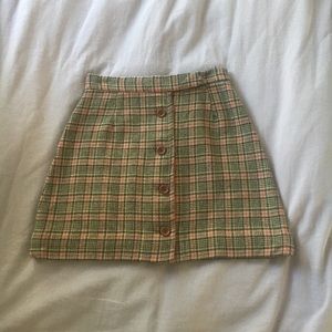Vintage plaid skirt